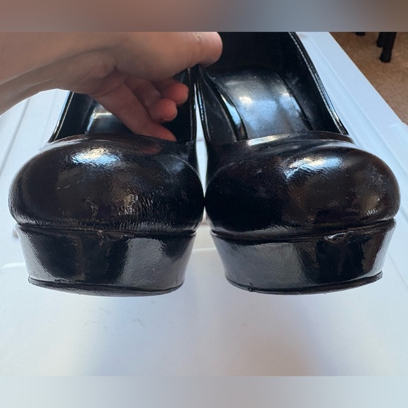 Patent Leather Black Platform Stiletto Heel Pumps - Picture 8 of 11